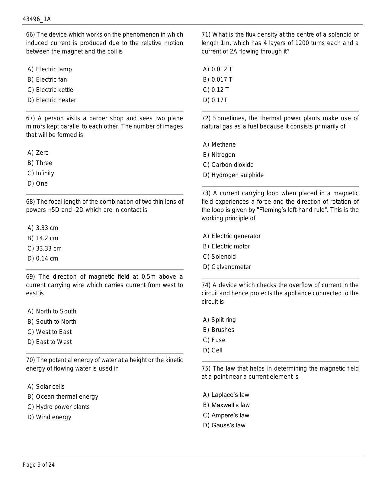 J&K Diploma Polytechnic 2018 Question Paper - Page 9