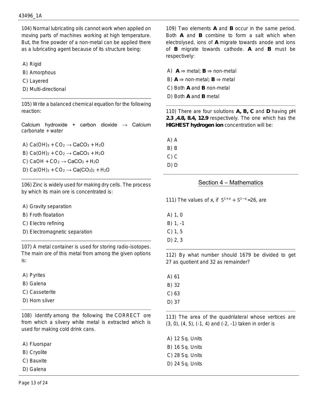 J&K Diploma Polytechnic 2018 Question Paper - Page 13