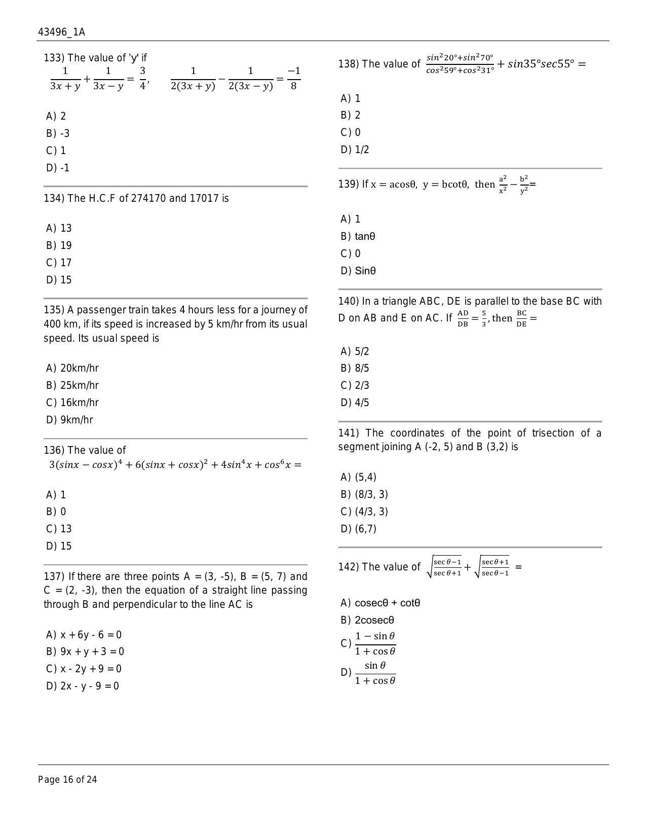 J&K Diploma Polytechnic 2018 Question Paper - Page 16