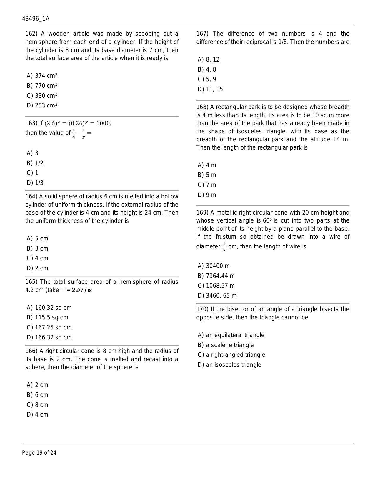 J&K Diploma Polytechnic 2018 Question Paper - Page 19