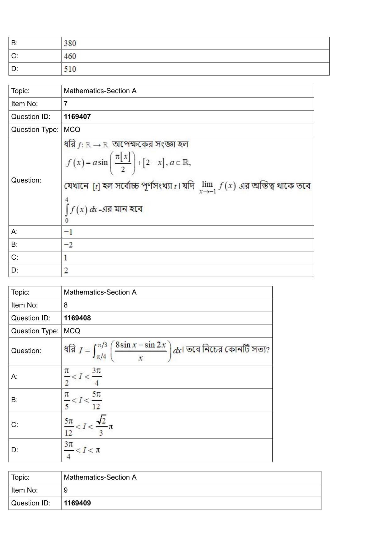 JEE Mains 2022: BTech Bengali (Shift 1) 27-07-2022 Question Paper - Page 3