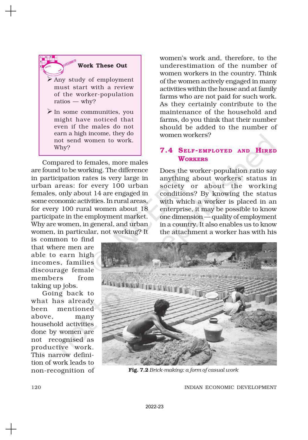 NCERT Book for Class 11 Economics (Indian Economics) Chapter 7 Employment: Growth, Informalisation and Other Issues - Page 5