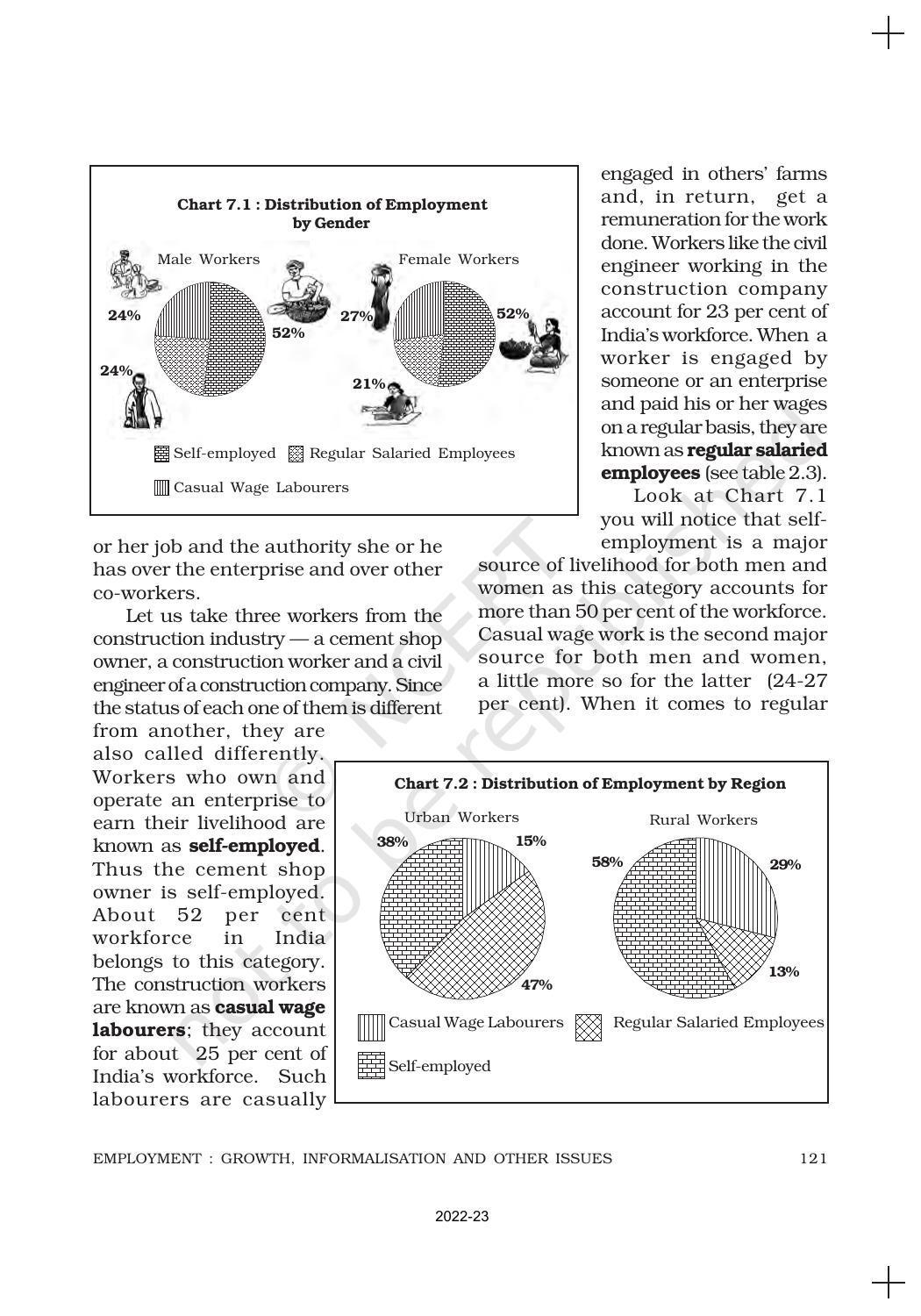 NCERT Book for Class 11 Economics (Indian Economics) Chapter 7 Employment: Growth, Informalisation and Other Issues - Page 6