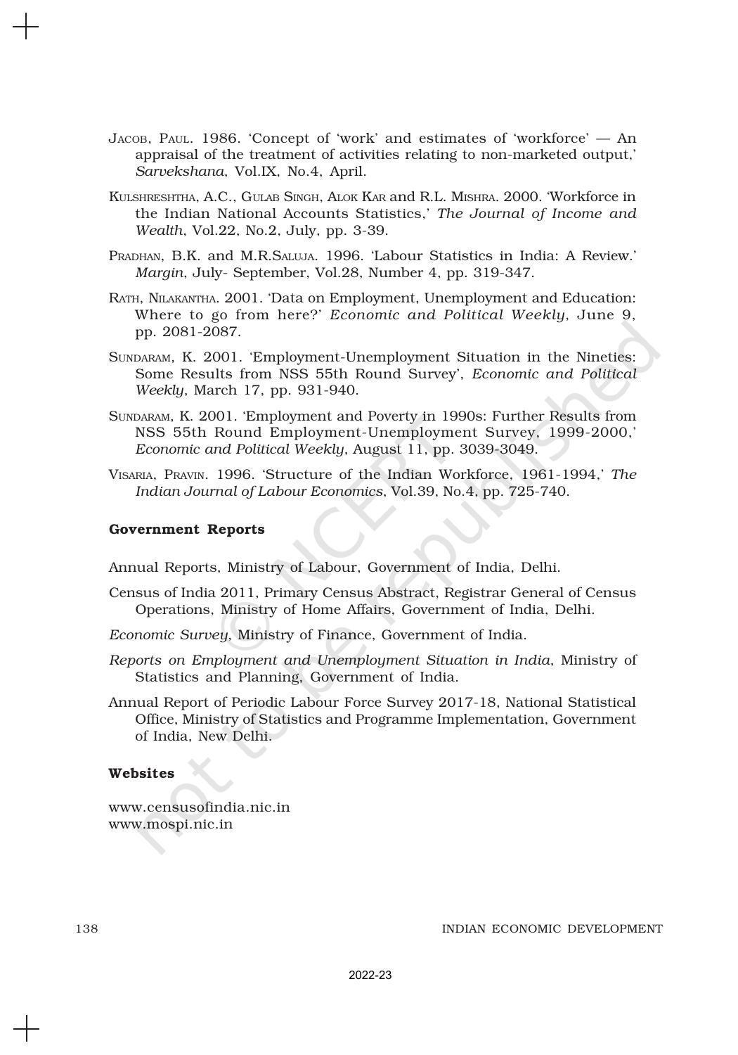 NCERT Book for Class 11 Economics (Indian Economics) Chapter 7 Employment: Growth, Informalisation and Other Issues - Page 23