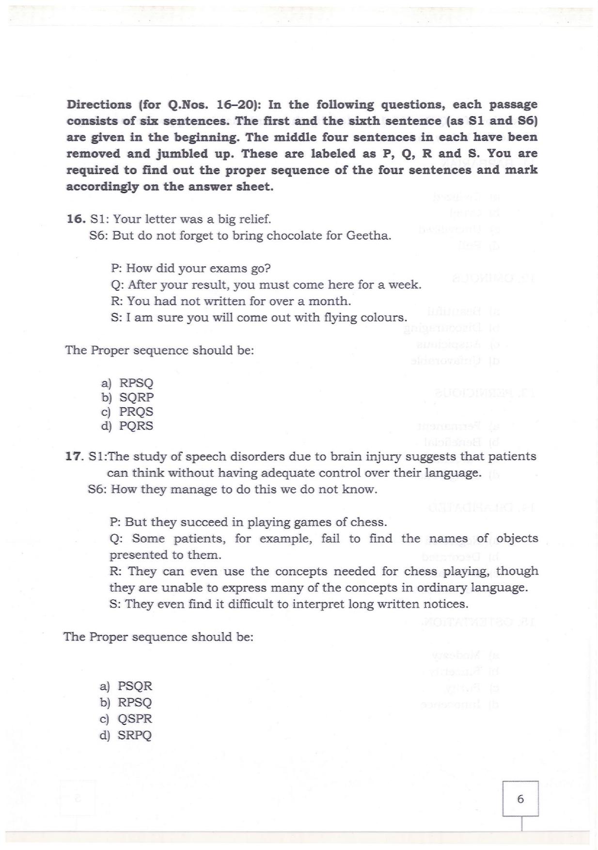 KMAT Question Papers - February 2019 - Page 4