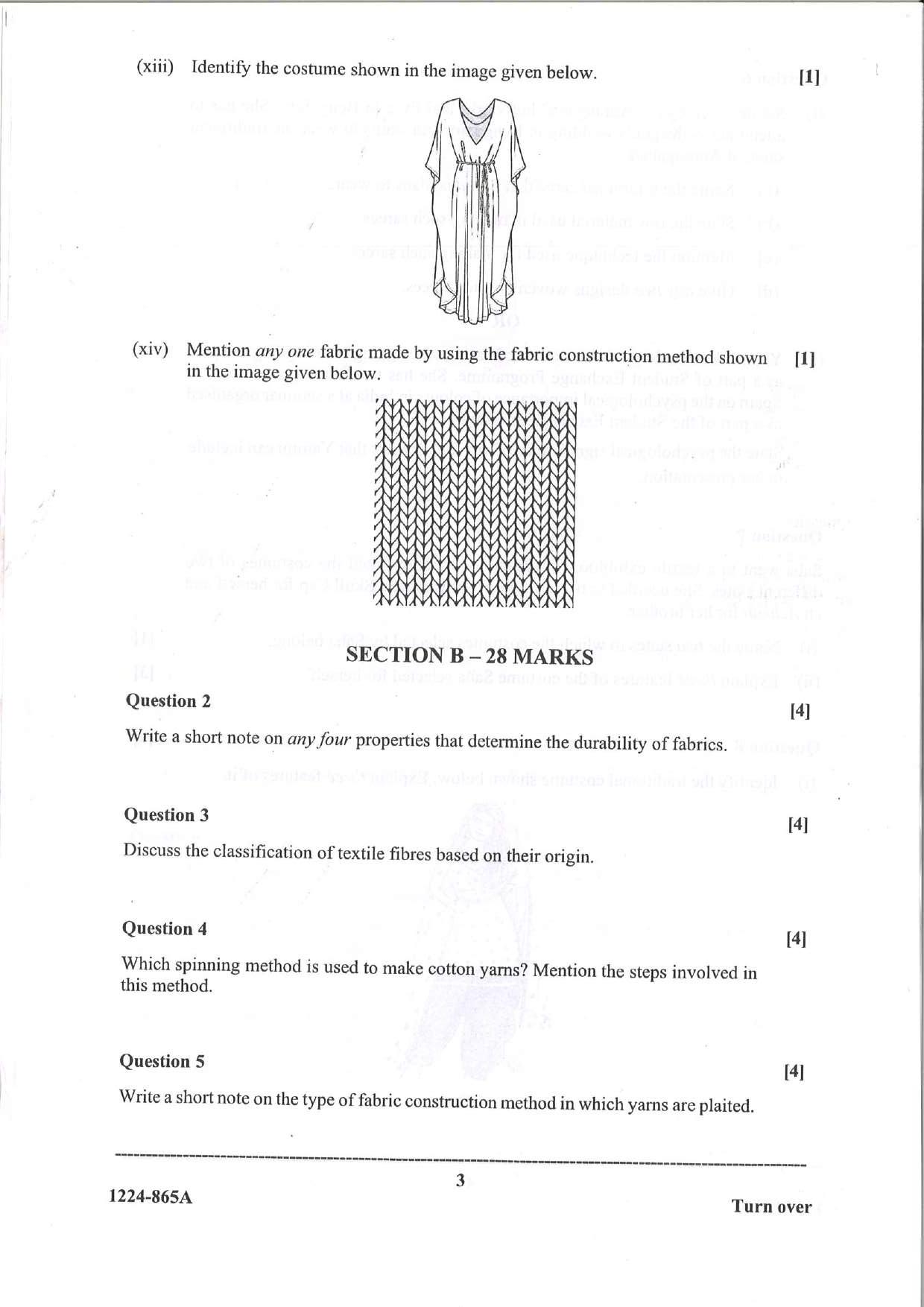 ISC Class 12 Fashion Designing 2024 Question Paper - Page 3