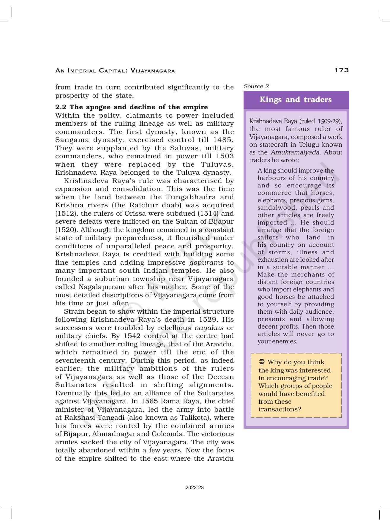 NCERT Book for Class 12 History (Part-II) Chapter 7 An Imperial Captial Vijayanagara - Page 4