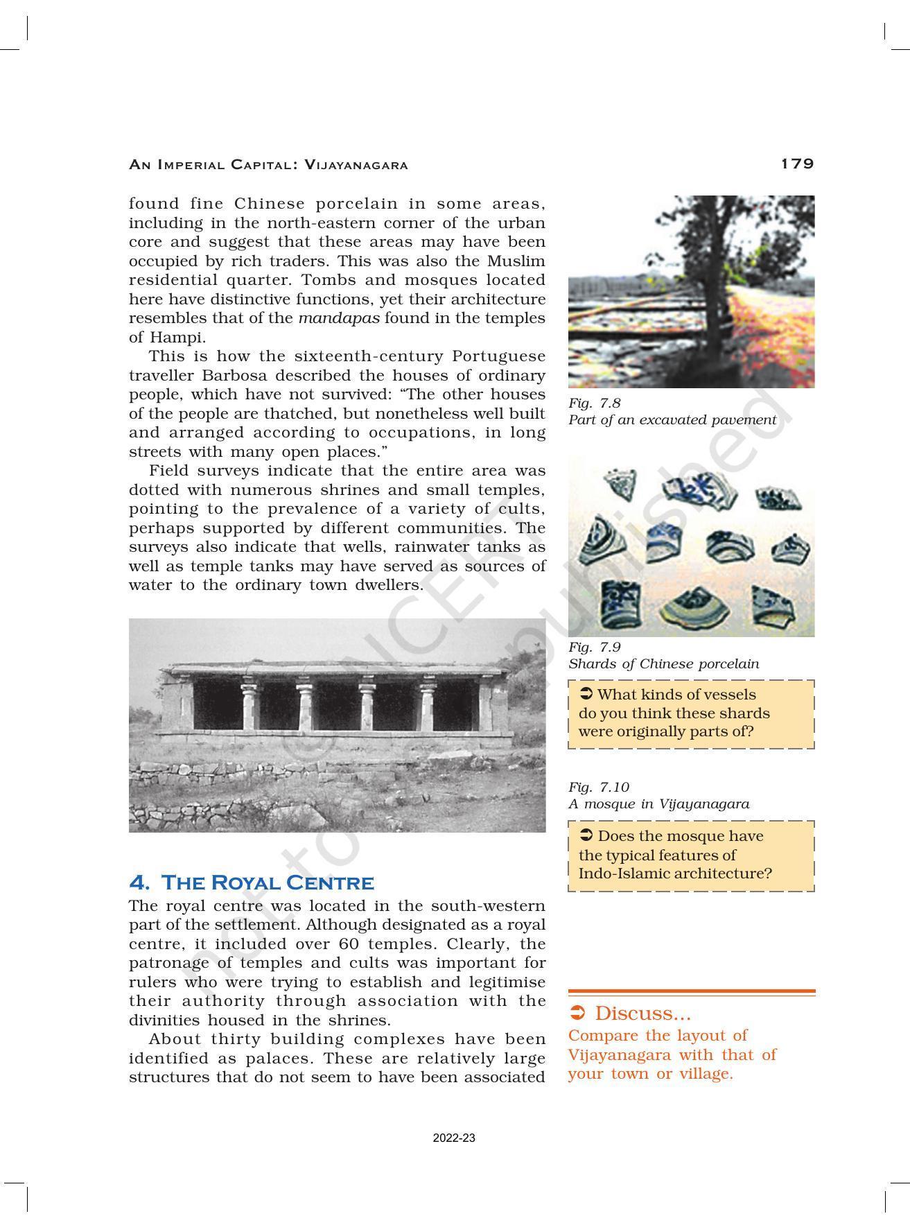 NCERT Book for Class 12 History (Part-II) Chapter 7 An Imperial Captial Vijayanagara - Page 10