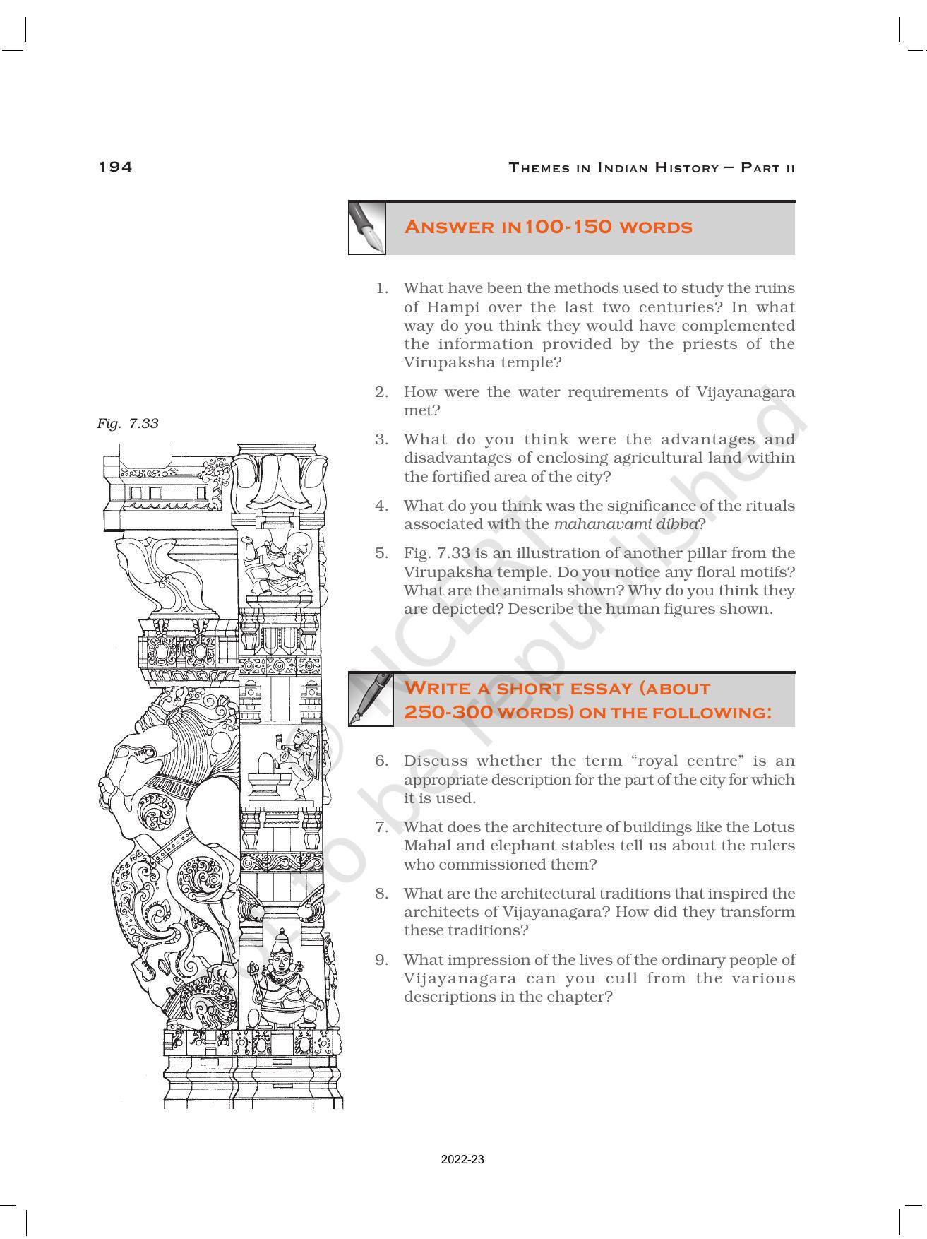 NCERT Book for Class 12 History (Part-II) Chapter 7 An Imperial Captial Vijayanagara - Page 25