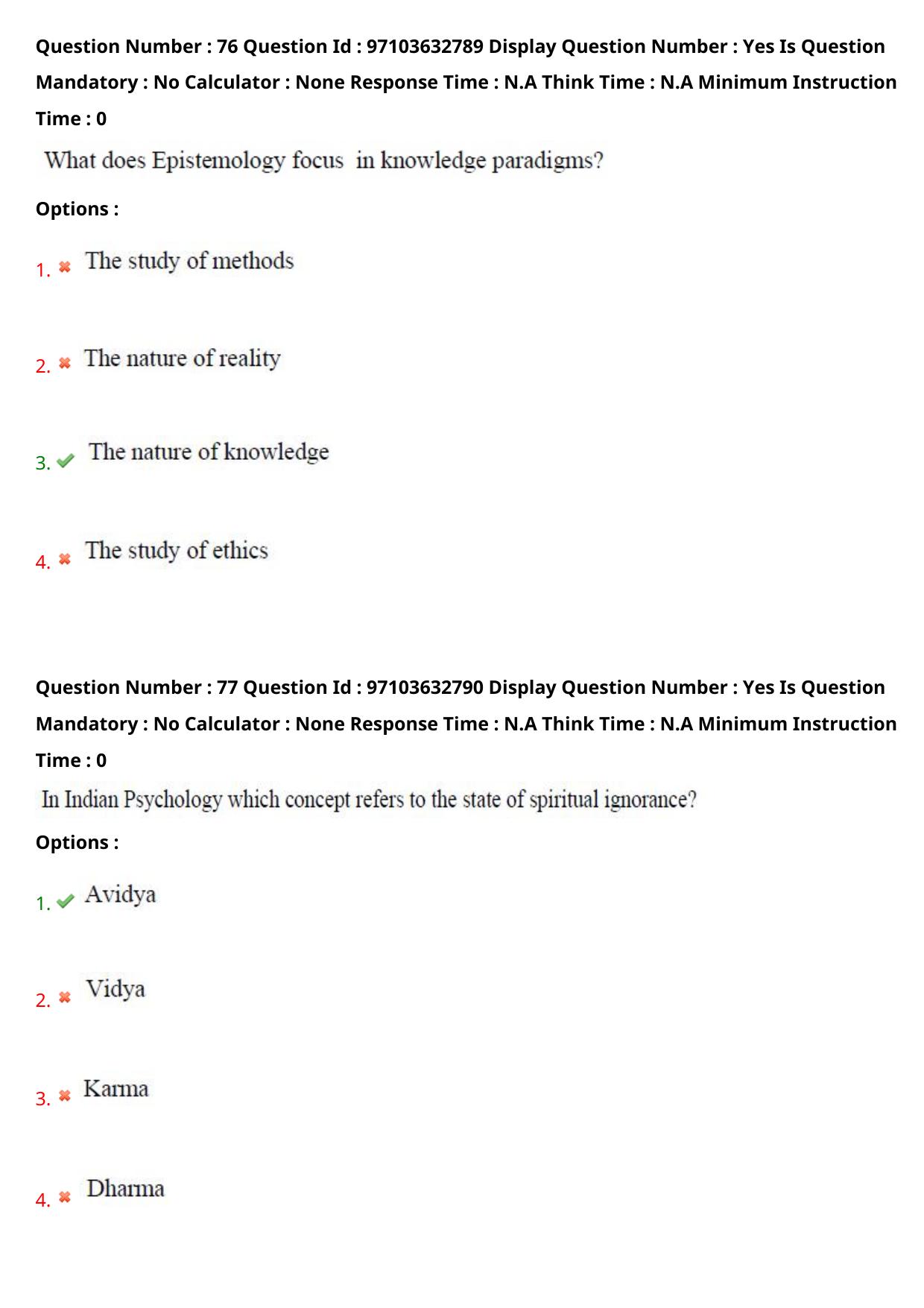 AP RCET 2024 psychology Question Paper (03-05-2024 (Friday) Session-II) - Page 46