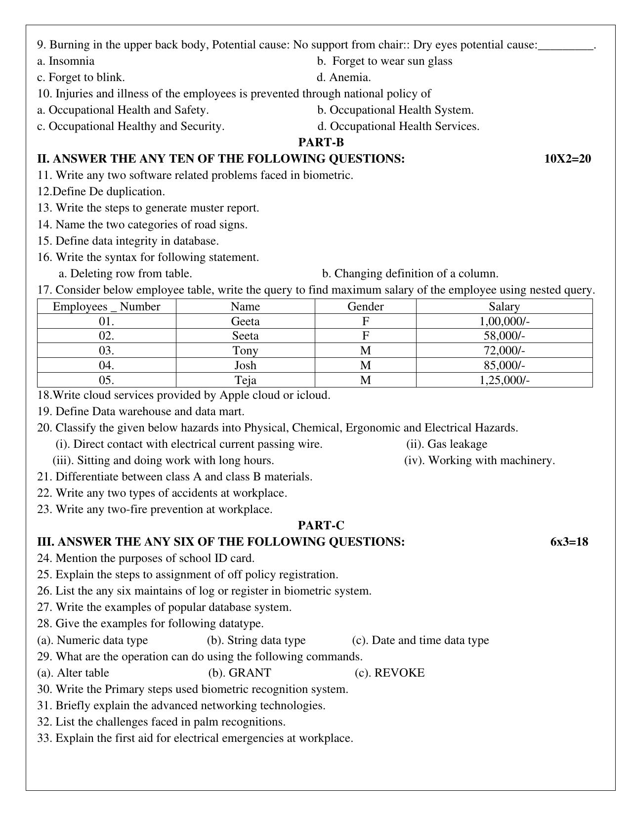 Karnataka II PUC IT Model Question Paper I 2025 - Page 5