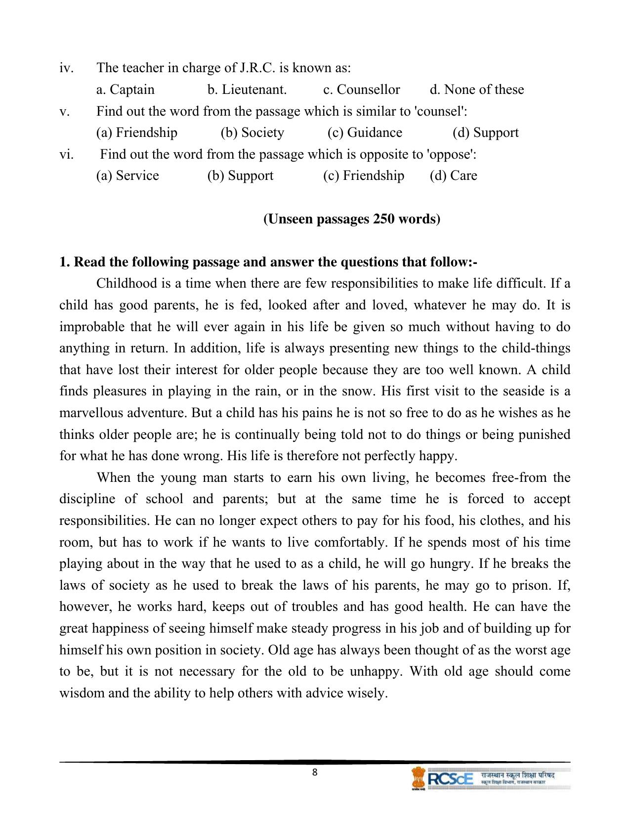 RBSE Class 10 Question Bank - Page 10