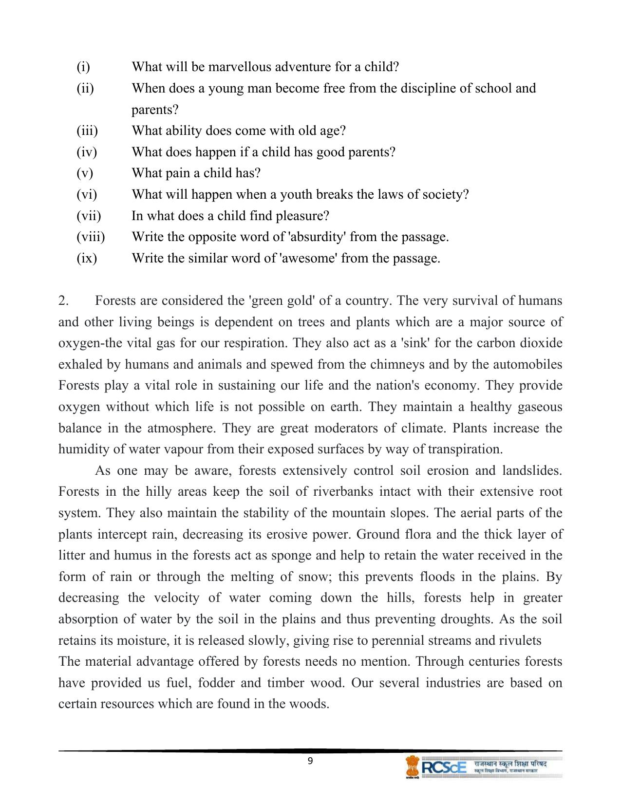 RBSE Class 10 Question Bank - Page 11