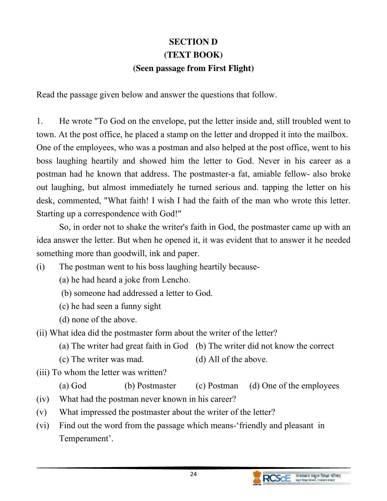RBSE Class 10 Question Bank - Page 26