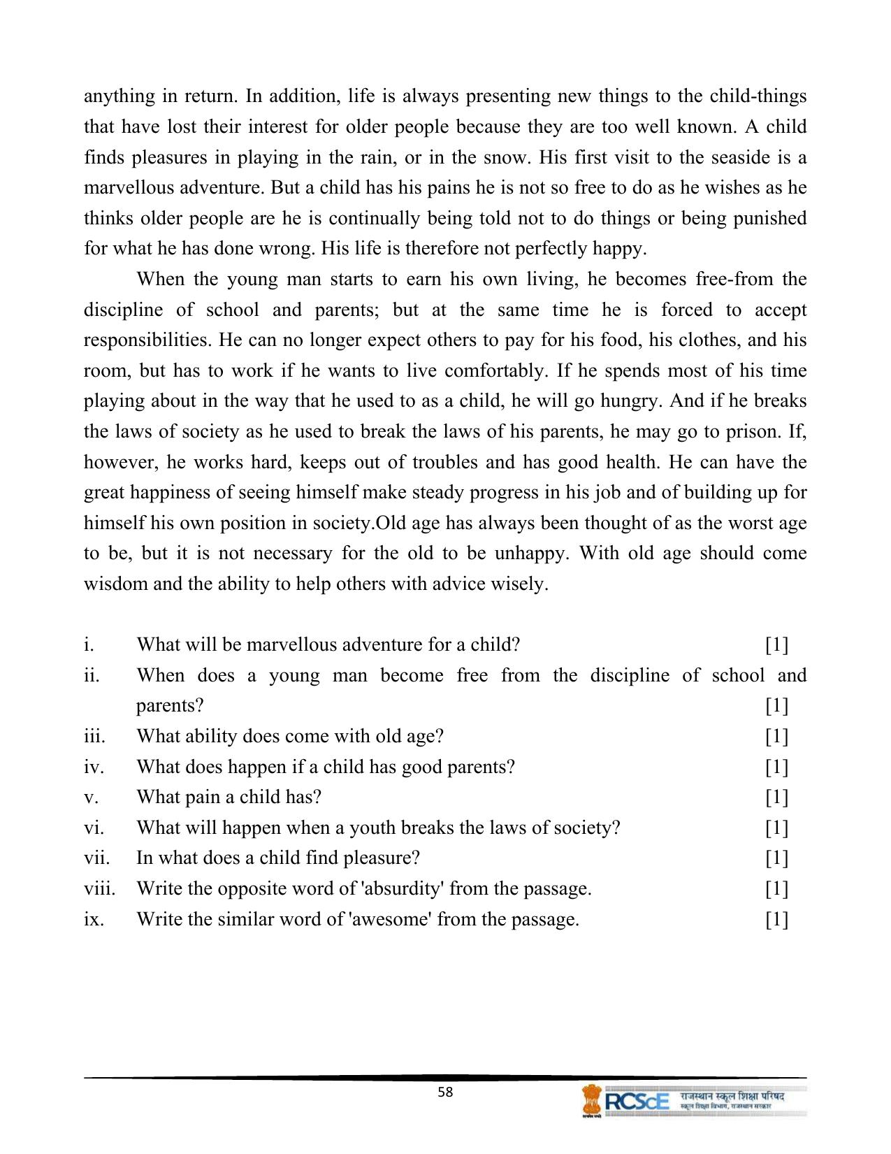 RBSE Class 10 Question Bank - Page 60