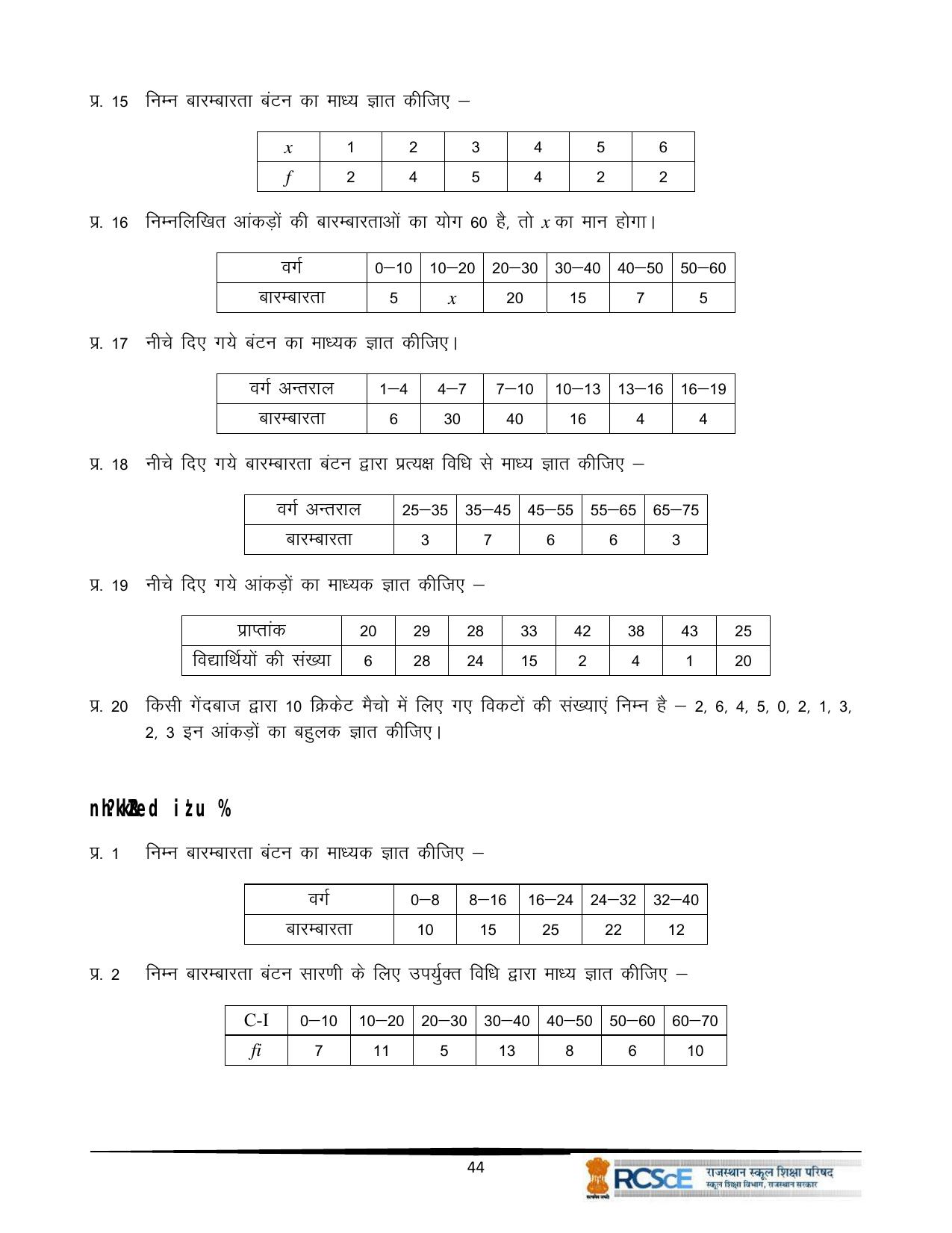 RBSE Class 10 Question Bank - Page 176