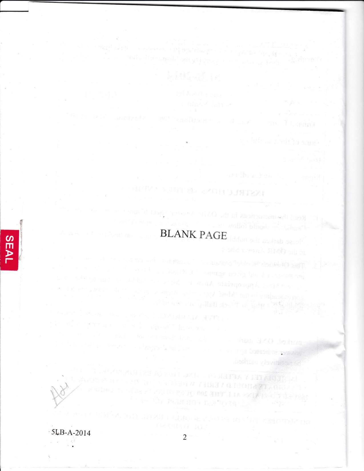 KLEE 5 Year LLB Exam 2014 Question Paper - Page 2