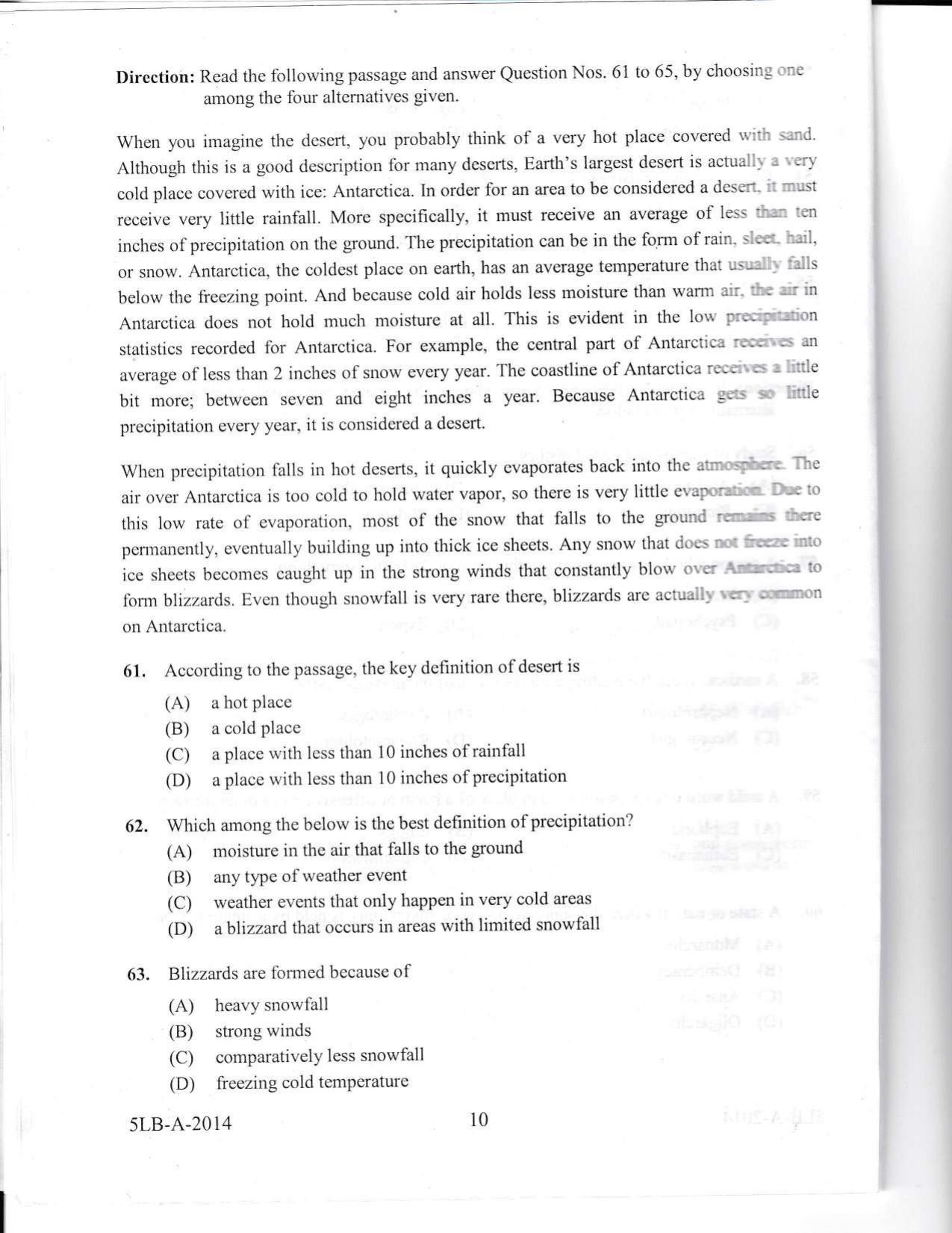 KLEE 5 Year LLB Exam 2014 Question Paper - Page 10
