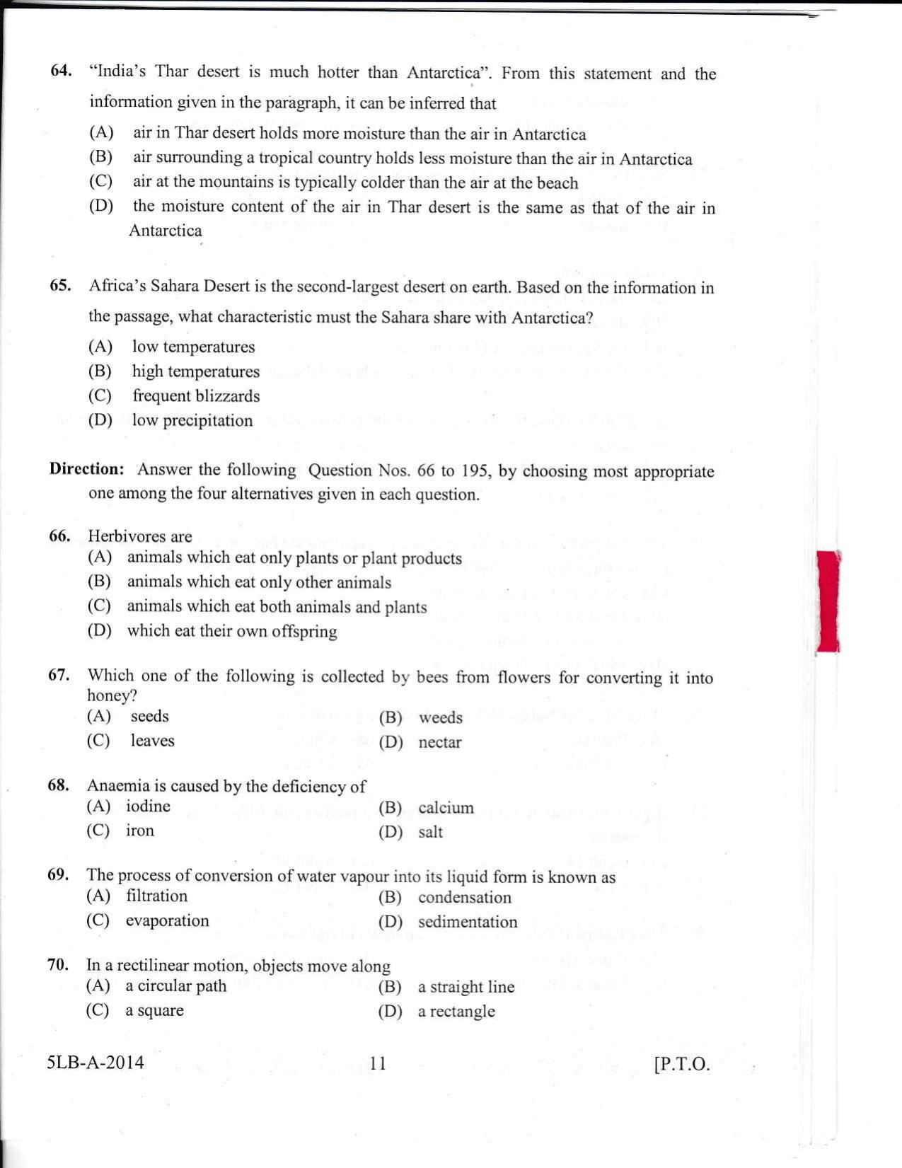 KLEE 5 Year LLB Exam 2014 Question Paper - Page 11