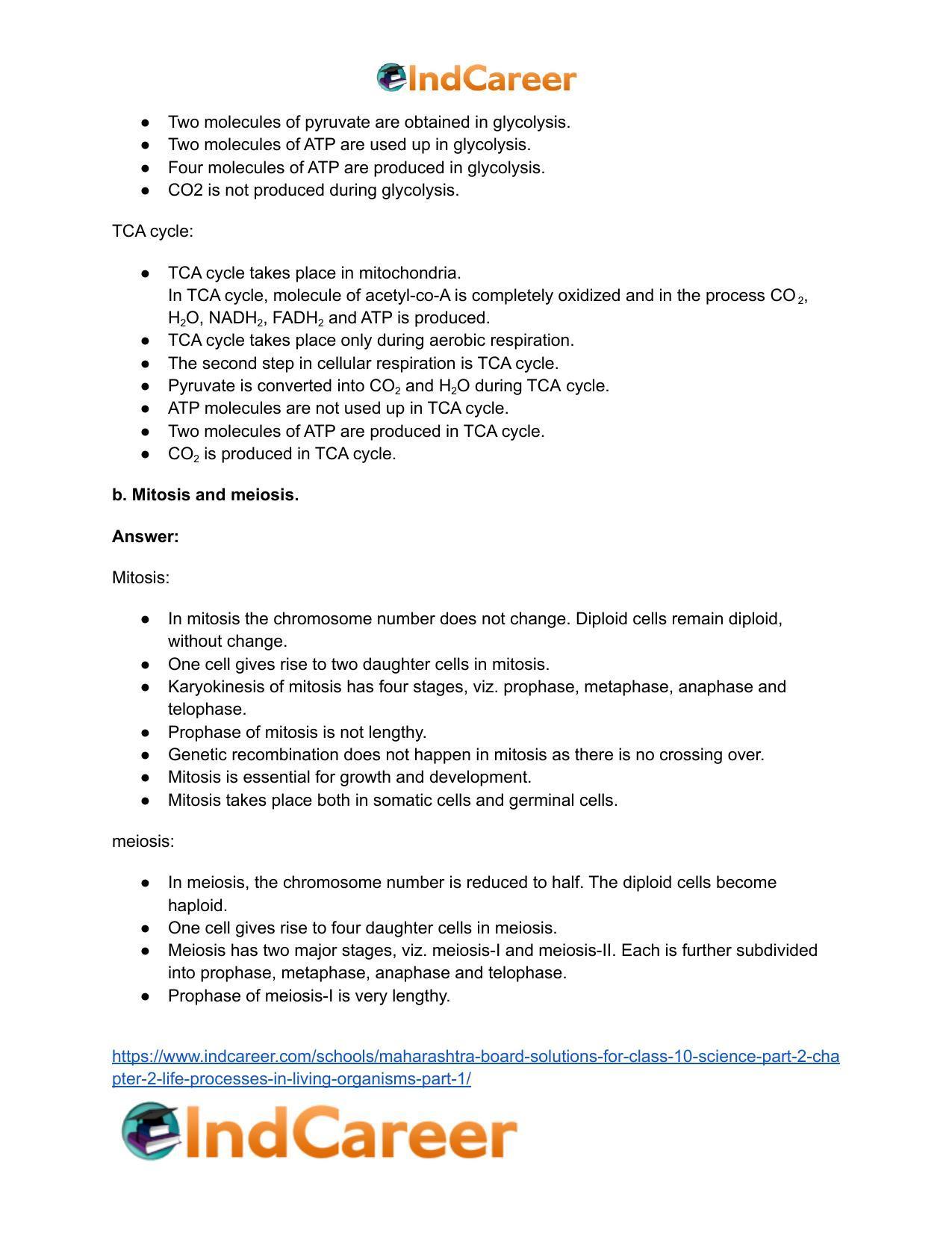 Maharashtra Board Solutions for Class 10- Science (Part 2): Chapter 2- Life Processes in Living Organisms Part – 1 - Page 5