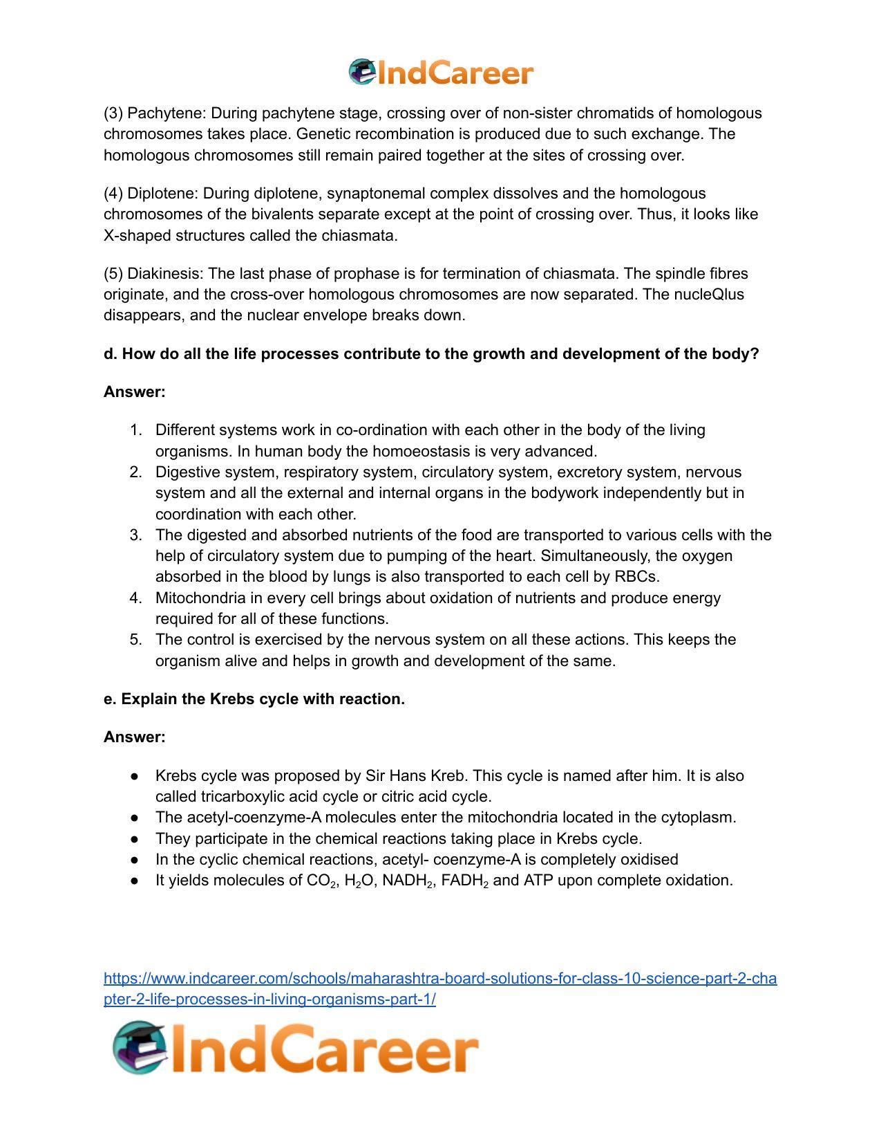 Maharashtra Board Solutions for Class 10- Science (Part 2): Chapter 2- Life Processes in Living Organisms Part – 1 - Page 16