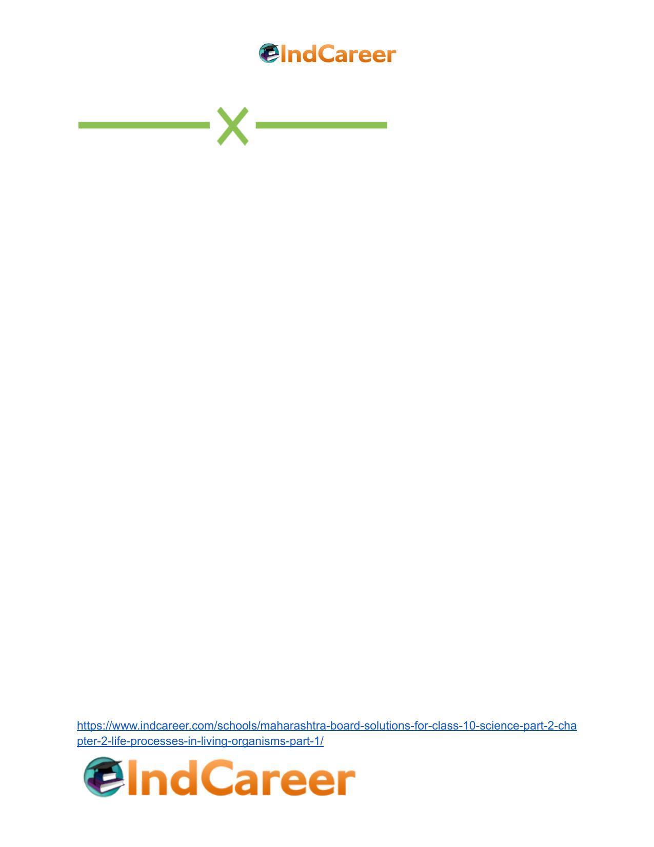 Maharashtra Board Solutions for Class 10- Science (Part 2): Chapter 2- Life Processes in Living Organisms Part – 1 - Page 52