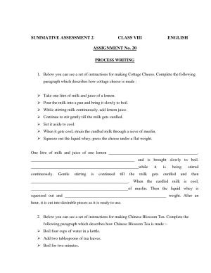 CBSE Worksheets for Class 8 English Assignment 64