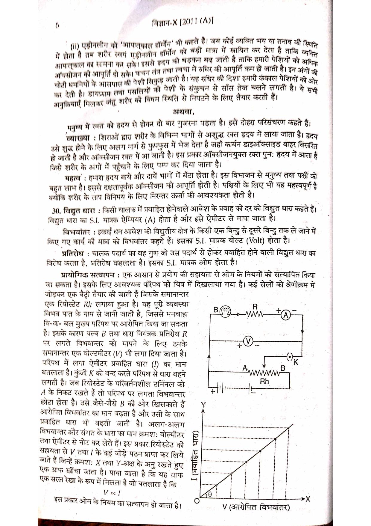 Bihar Board Class 10 Science 2011 Question Paper - Page 6