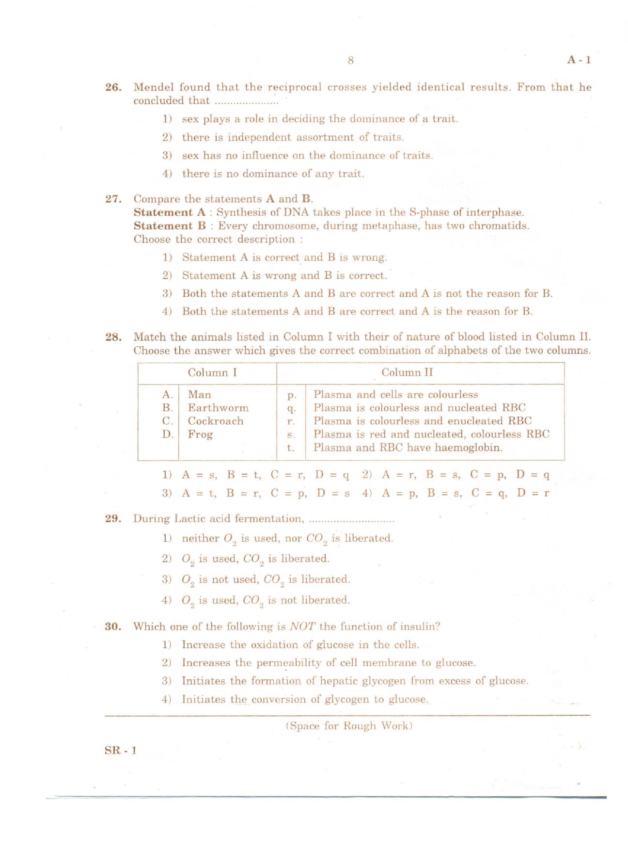 KCET Biology 2010 Question Papers - Page 7