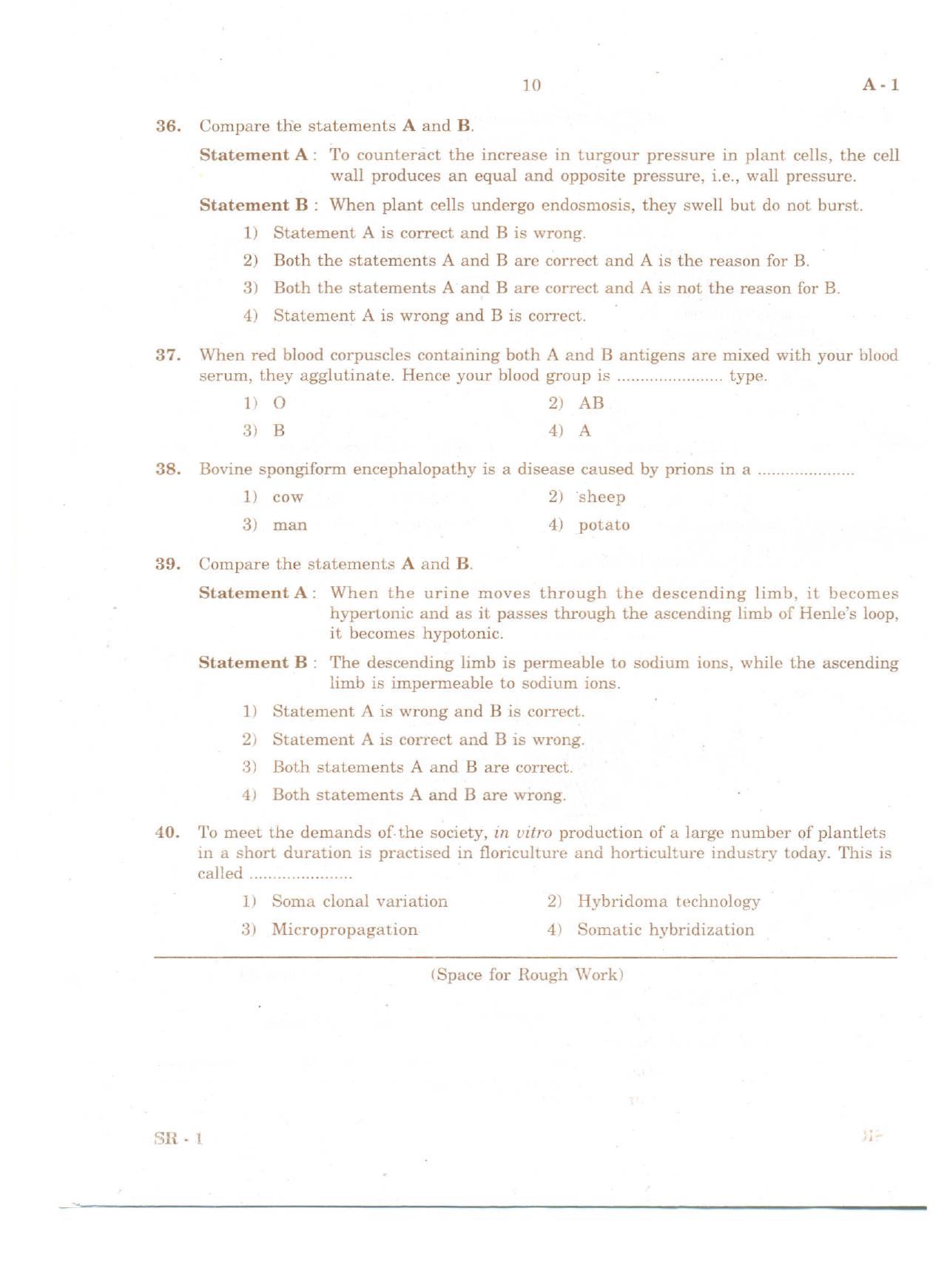 KCET Biology 2010 Question Papers - Page 9