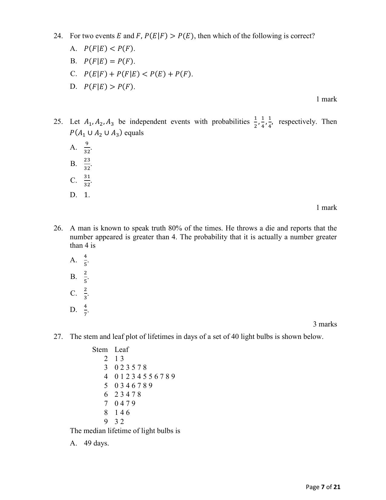 ACET January 2021 Question Papers - Page 7