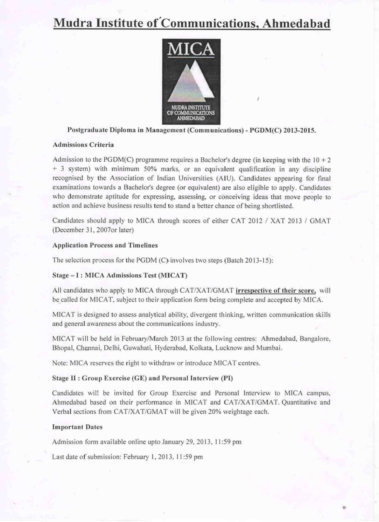 MICAT Sample Questions 2013-15 - Page 1