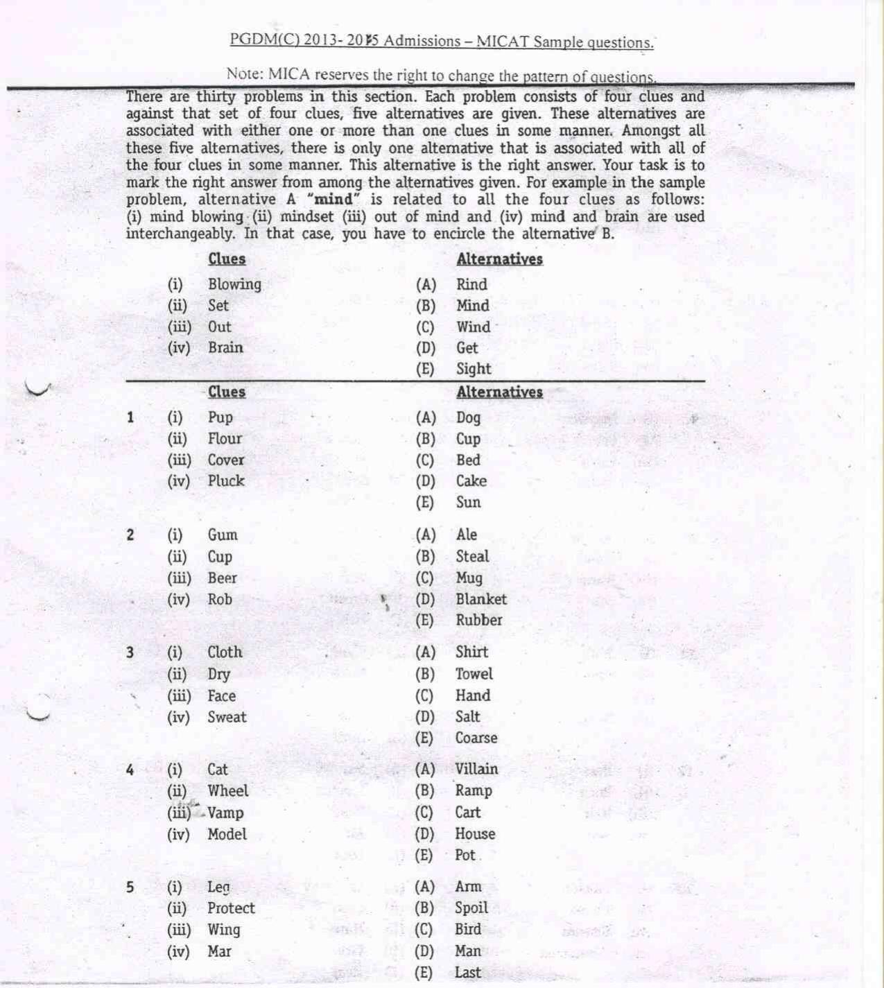 MICAT Sample Questions 2013-15 - Page 2