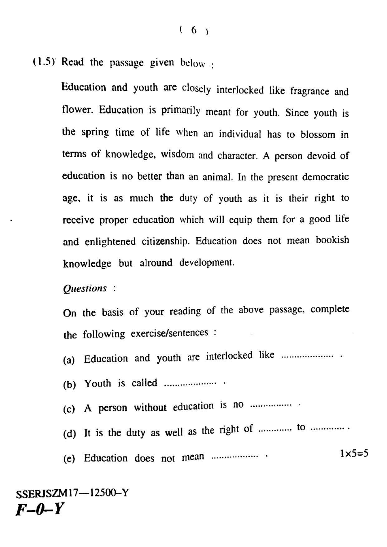 JKBOSE CLASS 10 English 12500-Y 2017 - Page 6