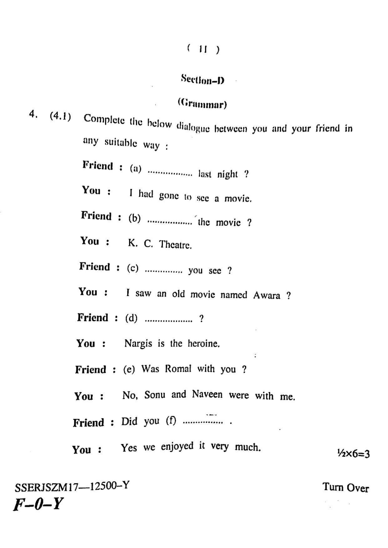 JKBOSE CLASS 10 English 12500-Y 2017 - Page 11