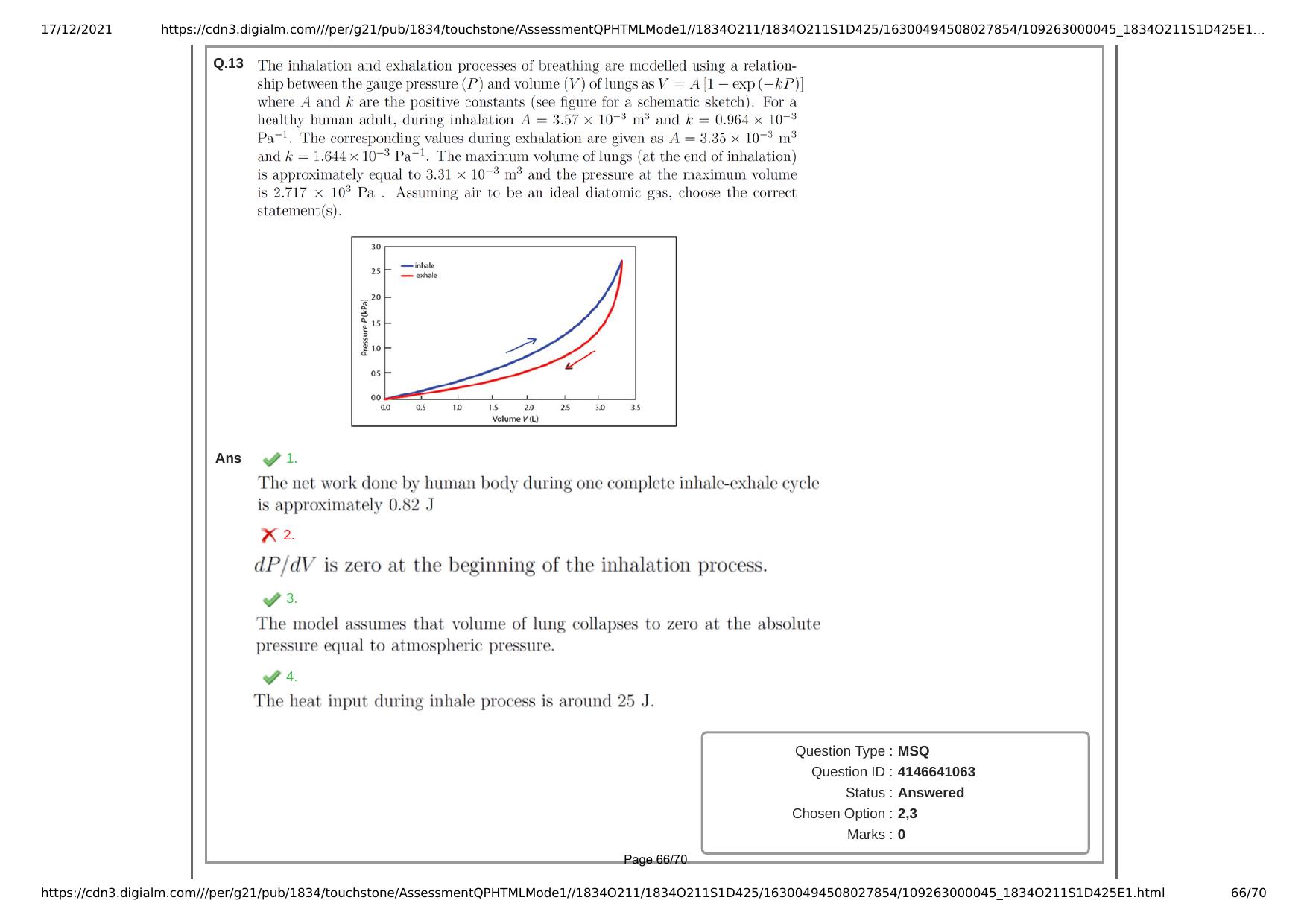 NEST Session I 2021 Question Paper - Page 66