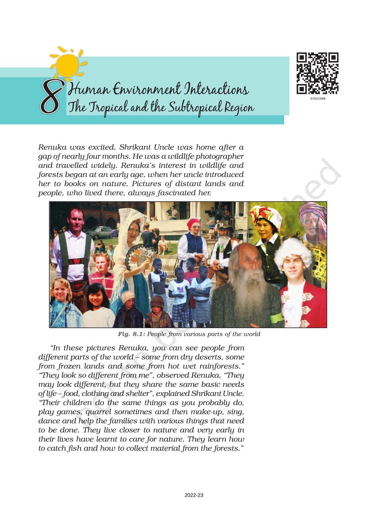 NCERT Book for Class 7 Social Science(Geography) Chapter 8Human