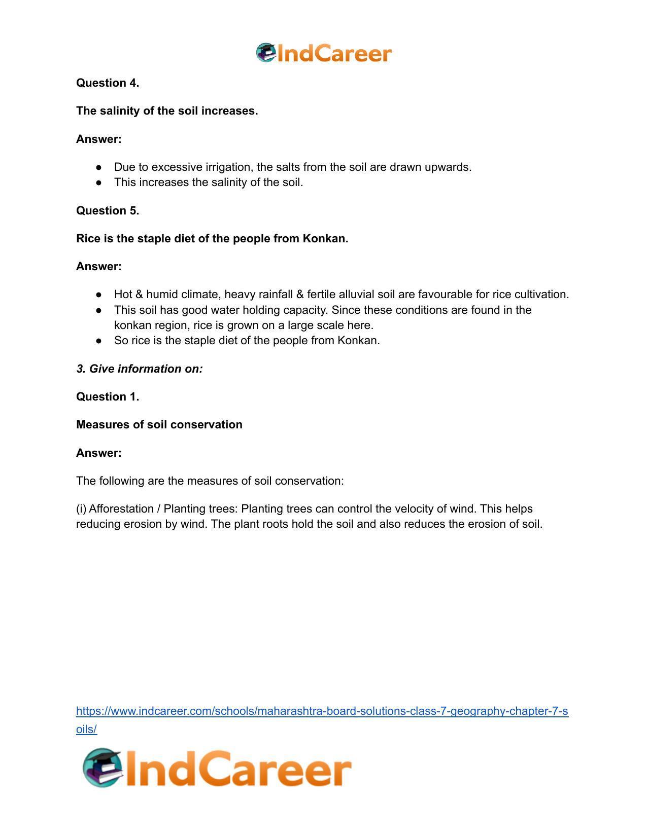 Maharashtra Board Solutions Class 7-Geography: Chapter 7- Soils - Page 4