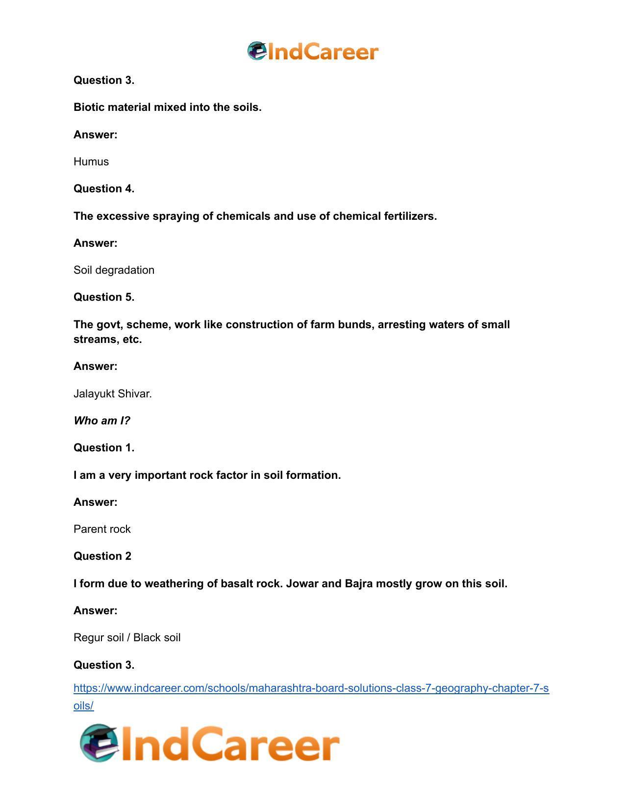 Maharashtra Board Solutions Class 7-Geography: Chapter 7- Soils - Page 16
