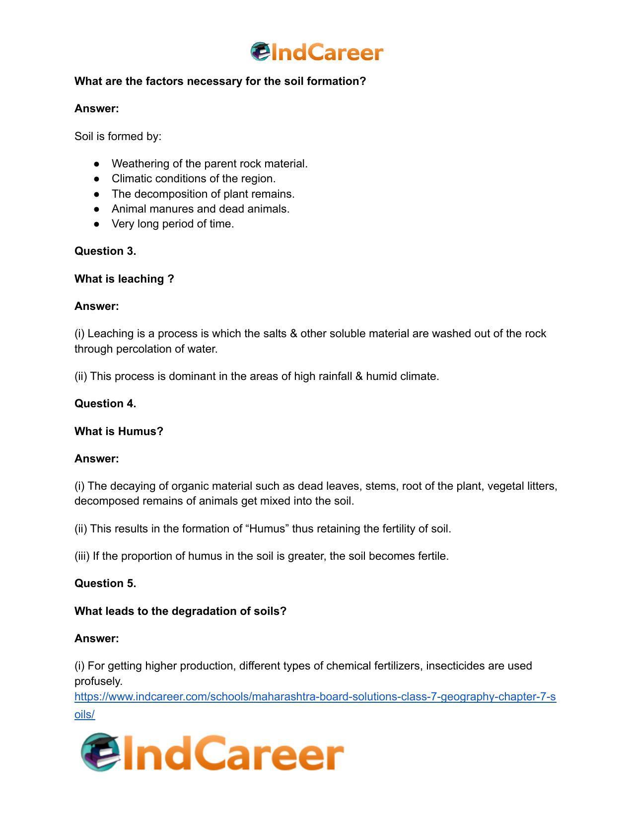 Maharashtra Board Solutions Class 7-Geography: Chapter 7- Soils - Page 19