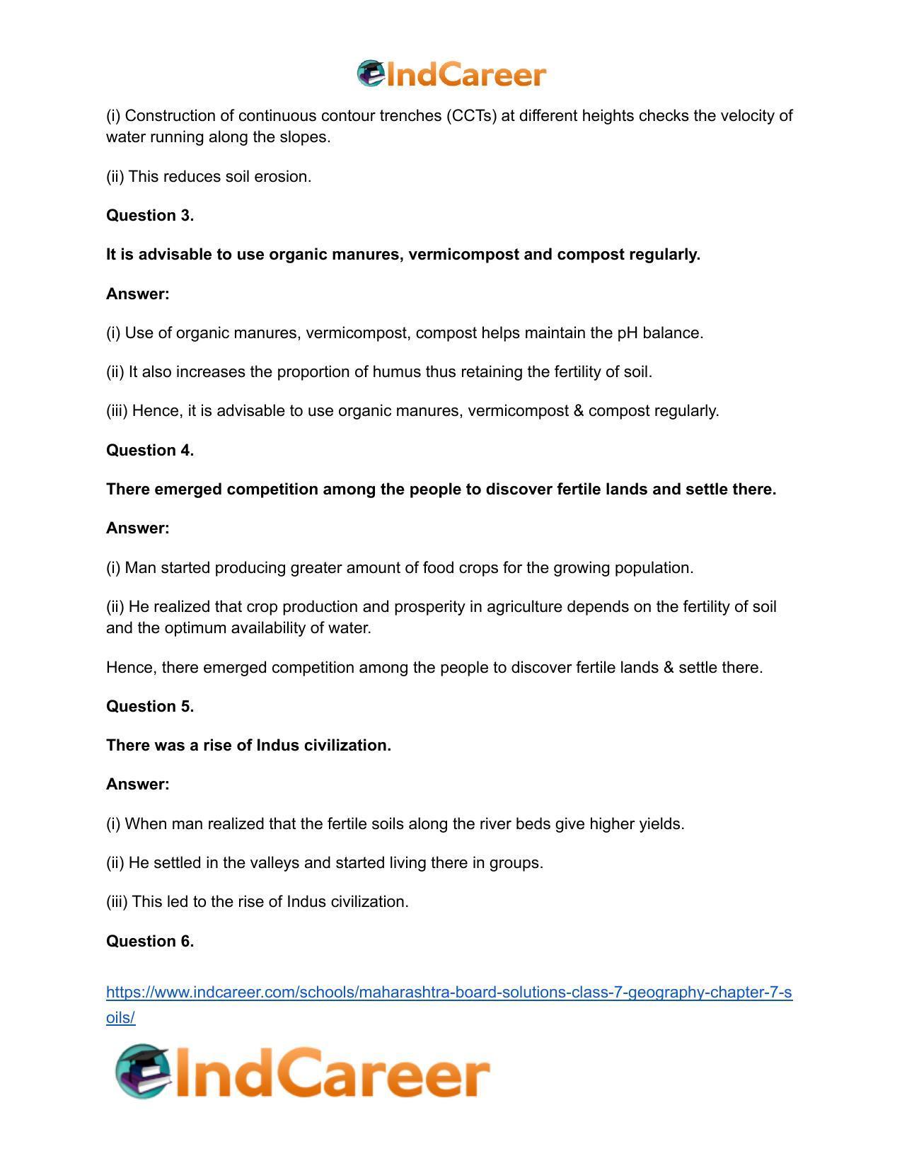 Maharashtra Board Solutions Class 7-Geography: Chapter 7- Soils - Page 22
