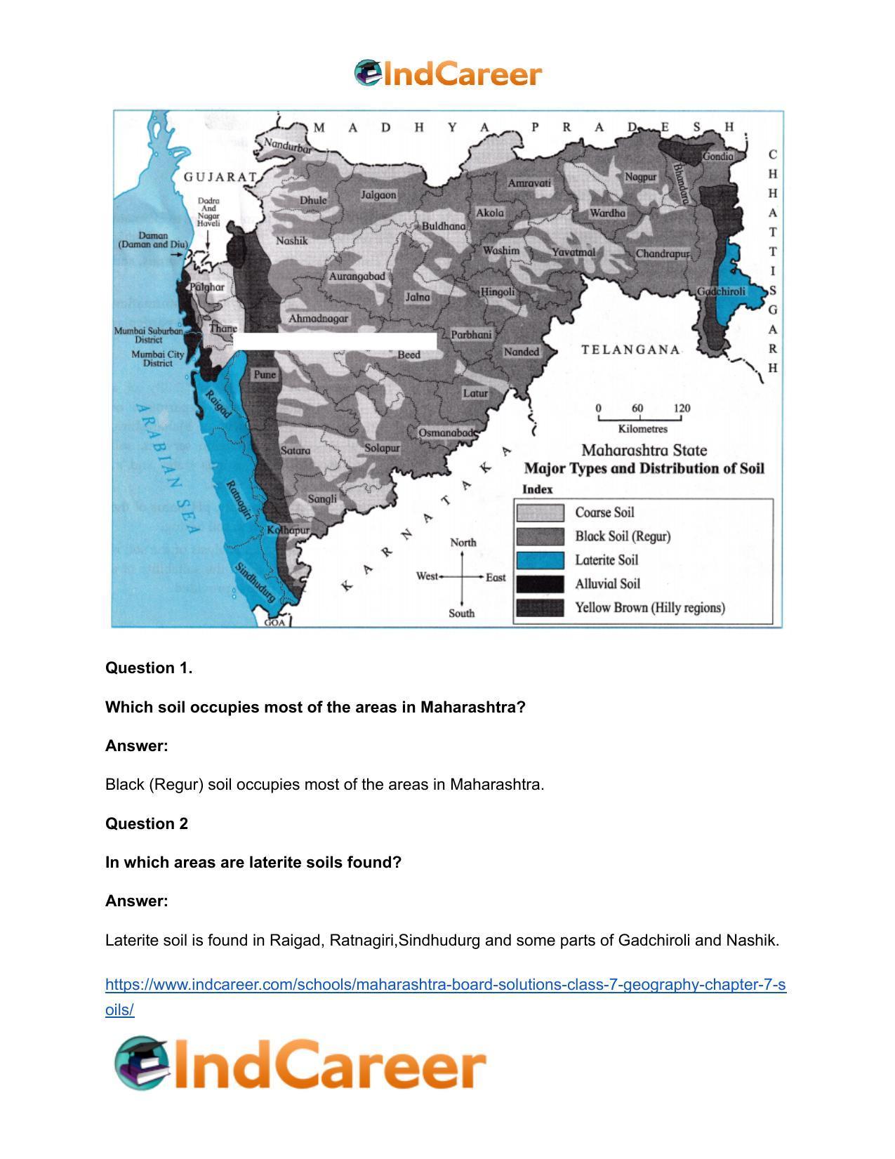 Maharashtra Board Solutions Class 7-Geography: Chapter 7- Soils - Page 24