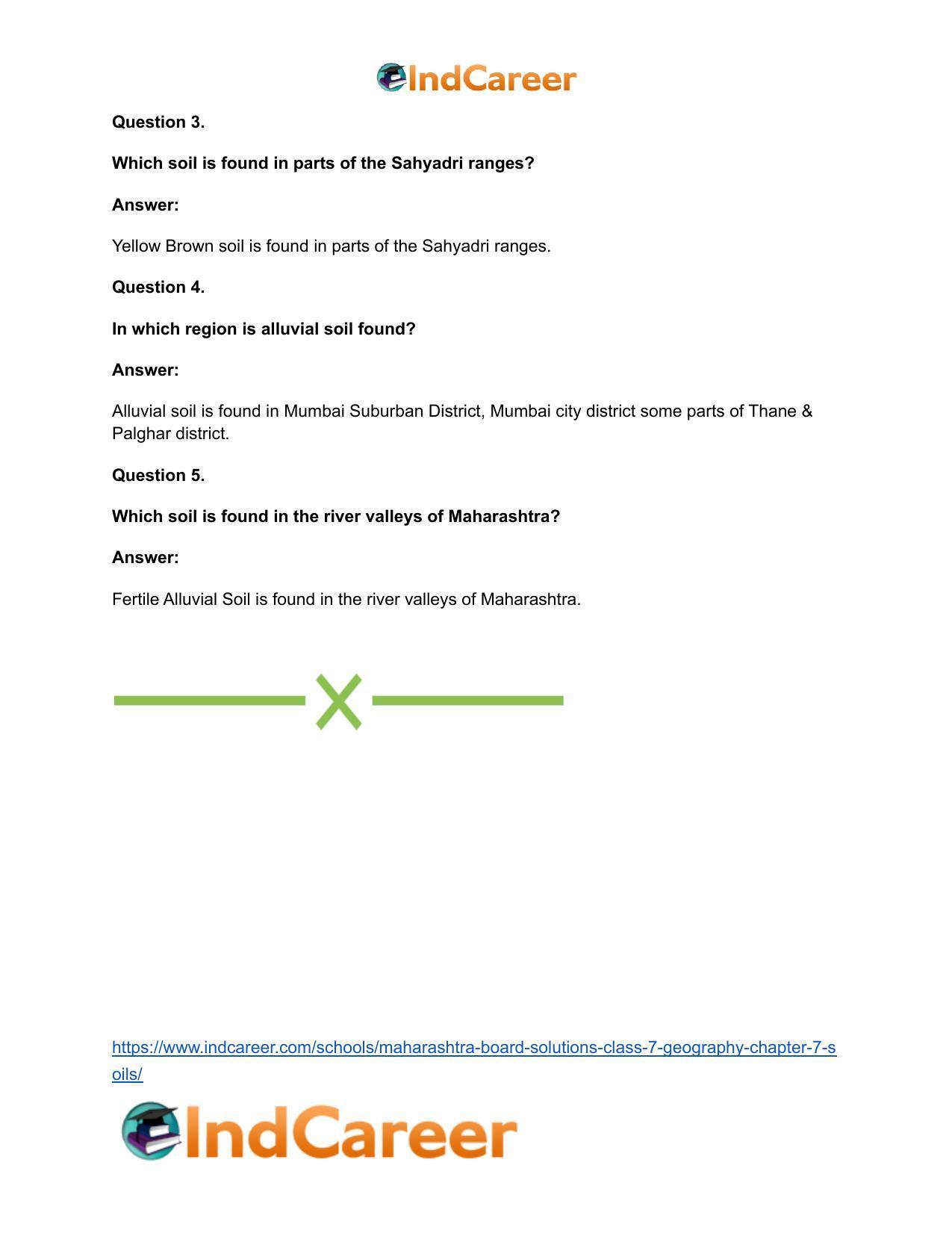 Maharashtra Board Solutions Class 7-Geography: Chapter 7- Soils - Page 25
