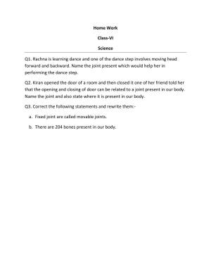 CBSE Worksheets for Class 6 Science Assignment 52