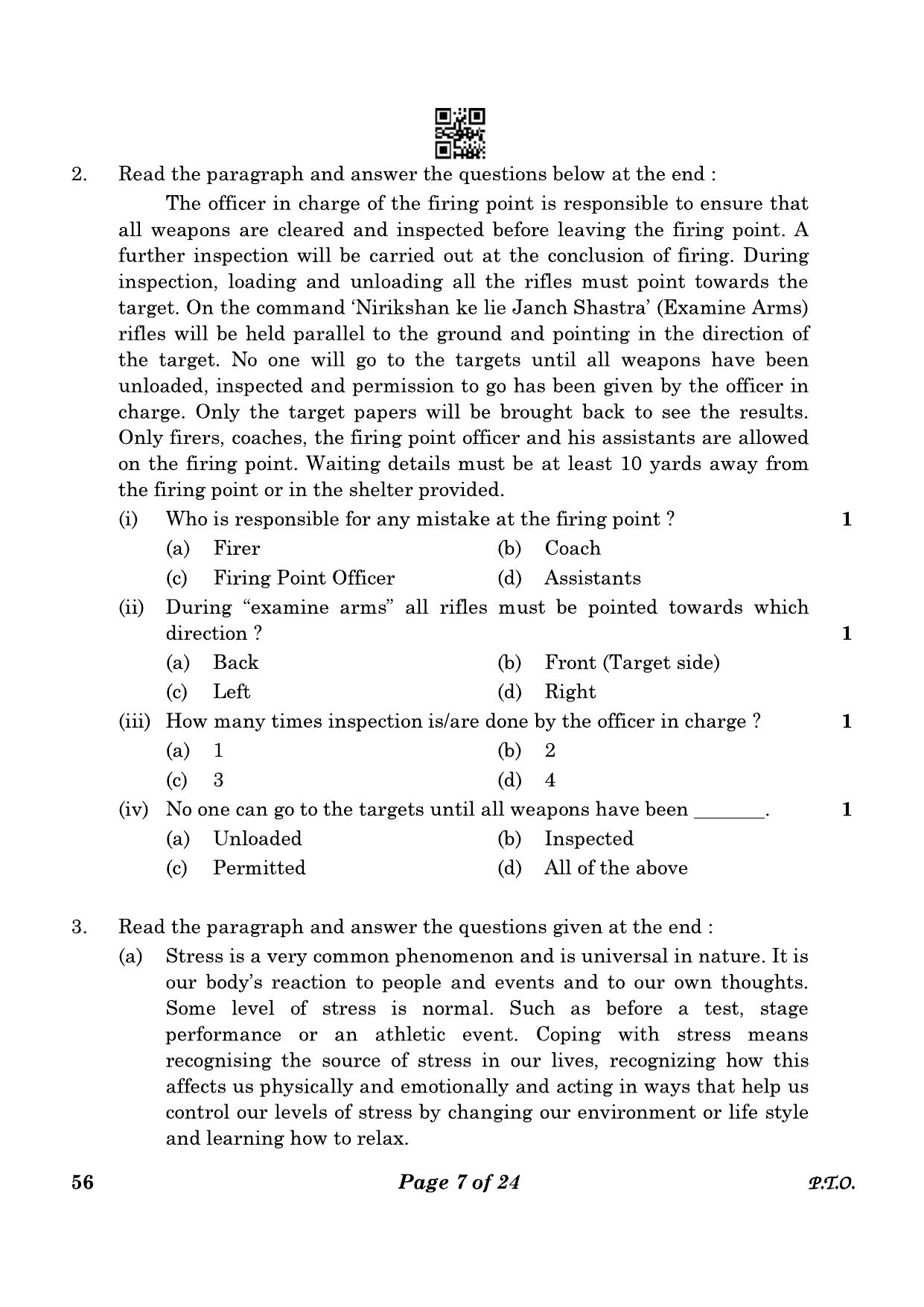 CBSE Class 10 56_NCC  2023 Question Paper - Page 7