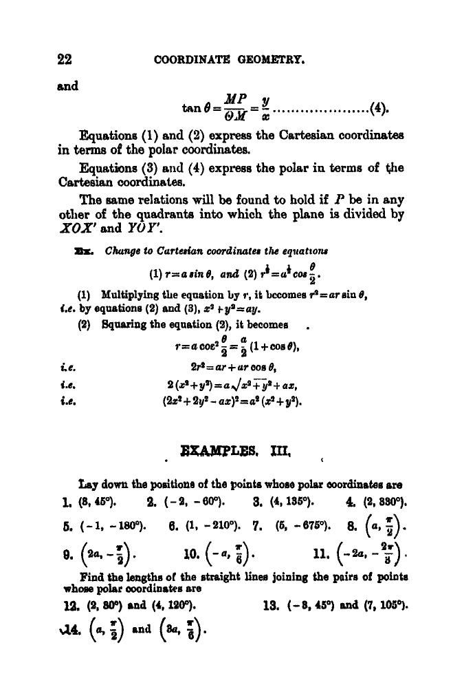 SL Loney: The Elements of Coordinate Geometry - Page 27