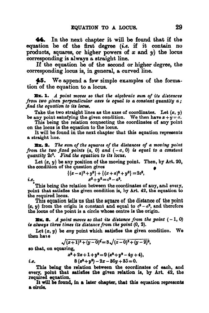 SL Loney: The Elements of Coordinate Geometry - Page 34