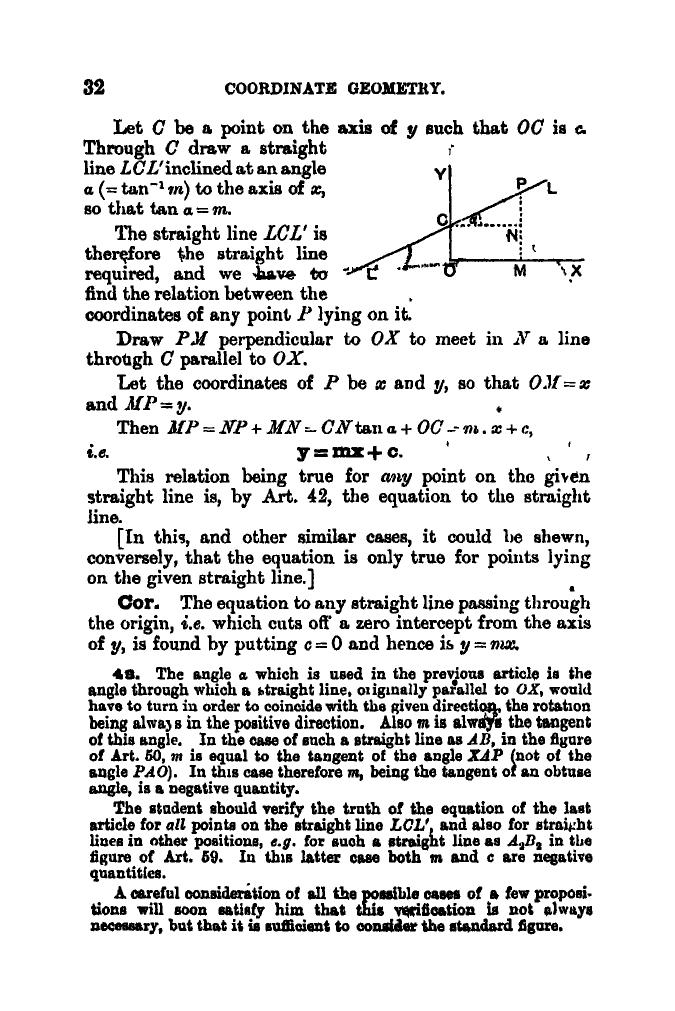 SL Loney: The Elements of Coordinate Geometry - Page 37
