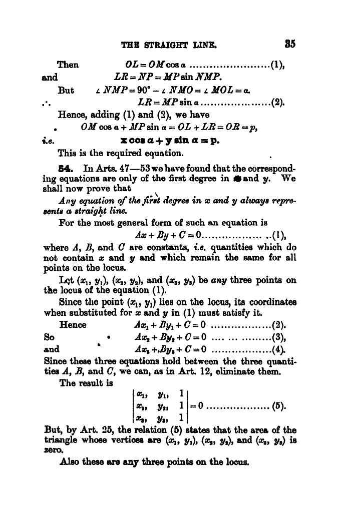SL Loney: The Elements of Coordinate Geometry - Page 40