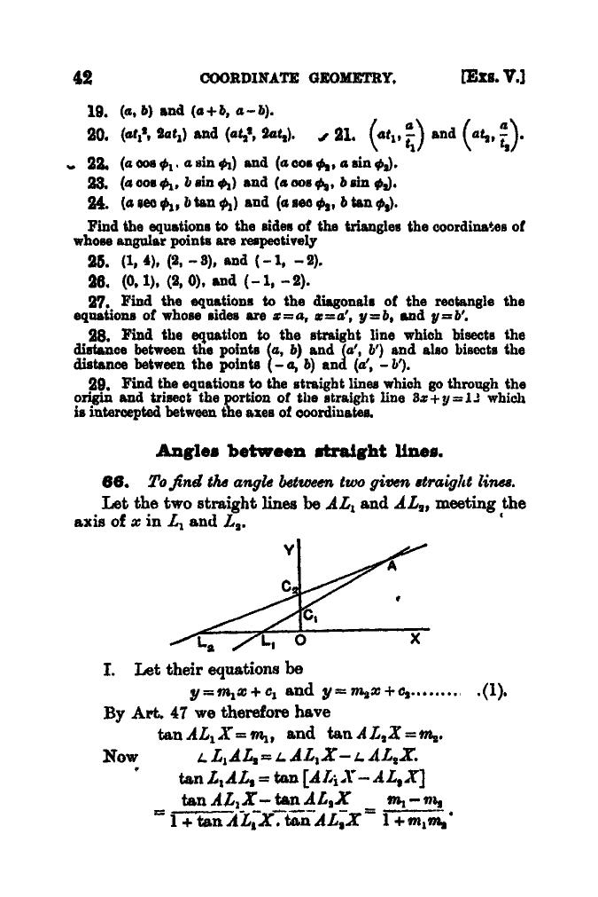 SL Loney: The Elements of Coordinate Geometry - Page 47